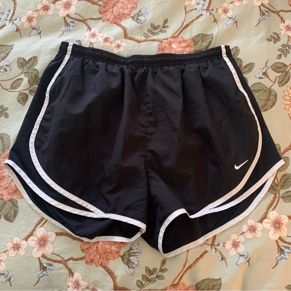 Nike Pants - Nike Women's Black and White Athletic Shorts